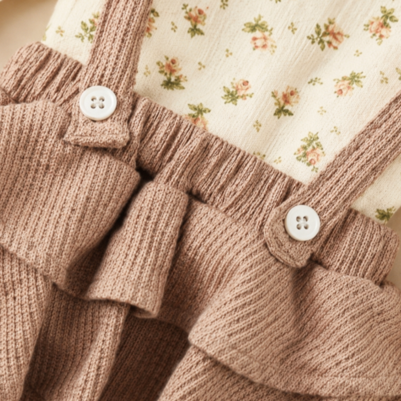 SweetPea – Baby Girls Outfit With Ruffle And Floral Print