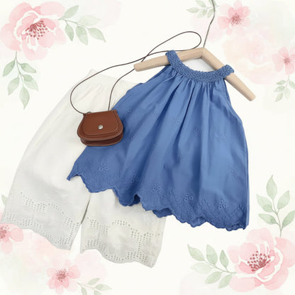 Sleeveless Tops & Pants – Soft & Stylish – Kids Clothing Summer Set