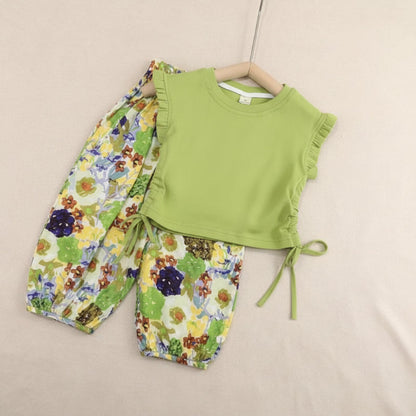 Sleeveless Tops & Pants – Soft & Stylish – Kids Clothing Summer Set