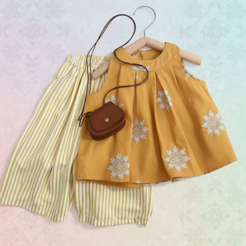 Sleeveless Tops & Pants – Soft & Stylish – Kids Clothing Summer Set