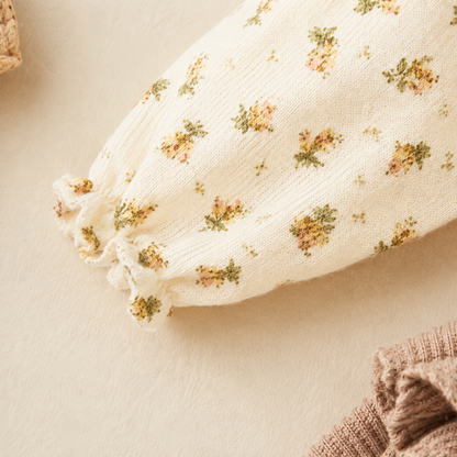 SweetPea – Baby Girls Outfit With Ruffle And Floral Print