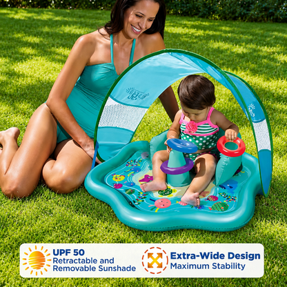 SplashPlay – Safe & Fun – Baby Pool with Sunshade