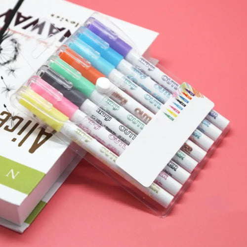 Kids Marker Set | Fluorescent Colors | Art Supplies Unisex Design