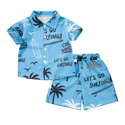 Mini Fashion™ - Fresh & Cheerful - Floral Boys Set