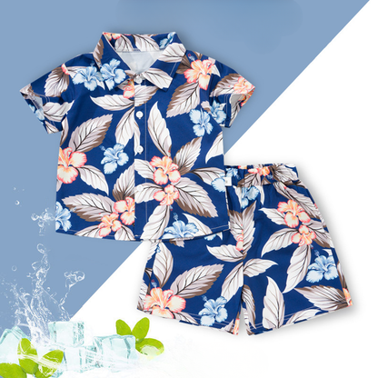 Mini Fashion™ - Fresh & Cheerful - Floral Boys Set