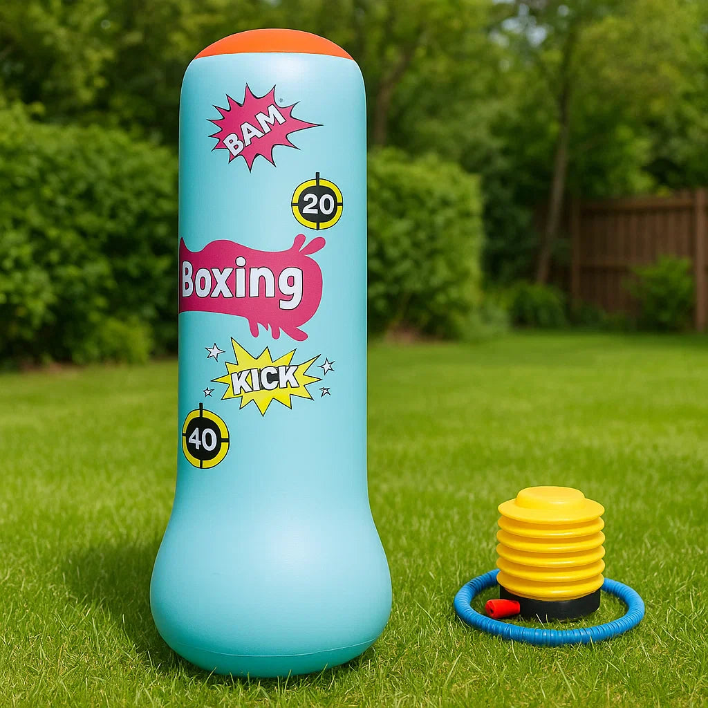 BopBag – Fun & Active – Inflatable Punching Bag with Gloves
