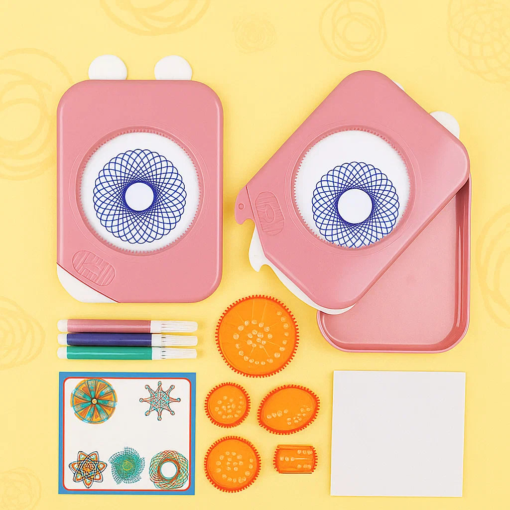 Kids Spirograph Set | Geometric Drawing | Pattern Design Unisex Design