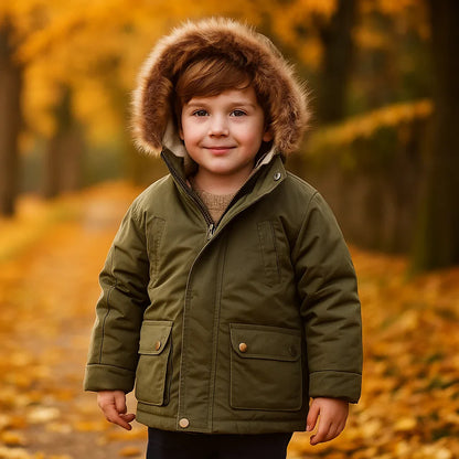 CozyTrend – Elegant & Warm – Parka Winter Jacket with Fur Collar