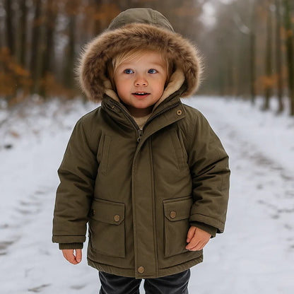 CozyTrend – Elegant & Warm – Parka Winter Jacket with Fur Collar
