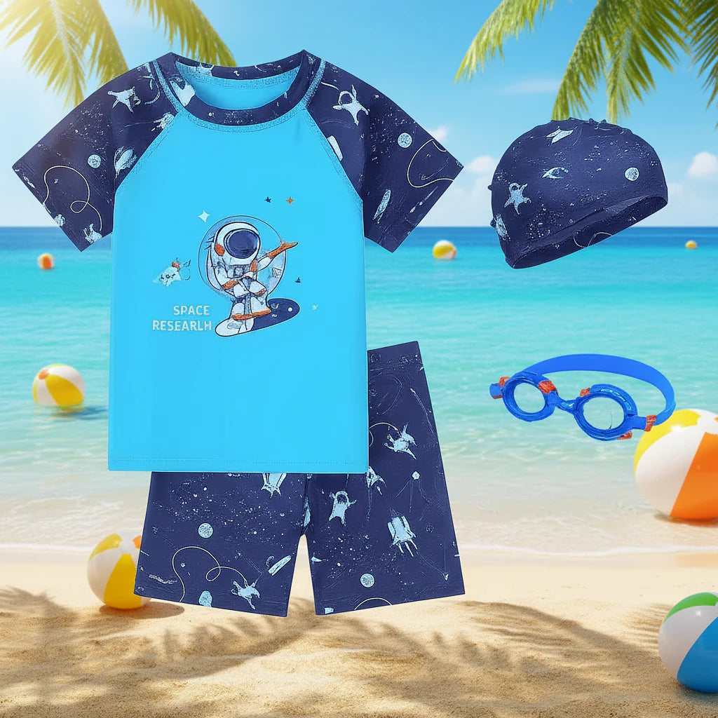 AquaFun – Breathable & Safe – Kids Swim Set with UPF Protection