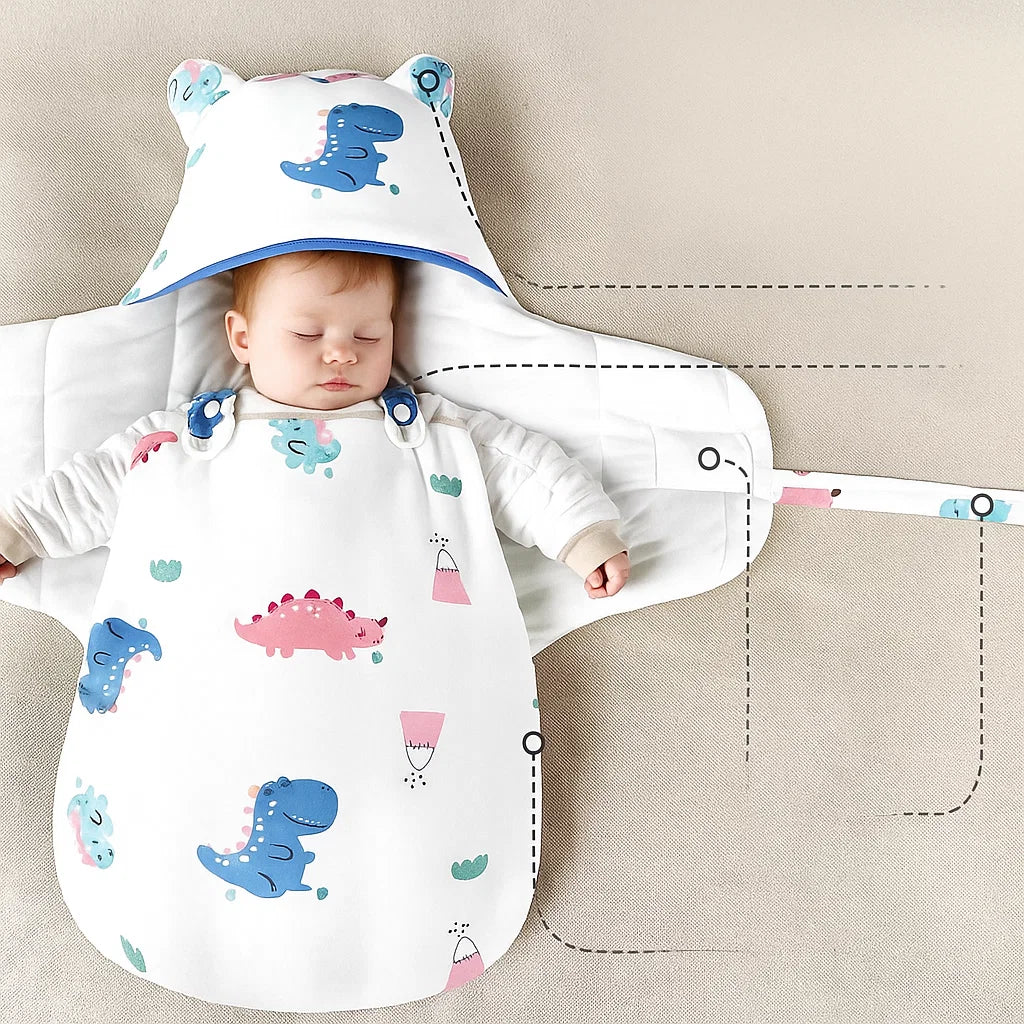 SnuggleBear – Comfort & Ease – Cotton Baby Swaddle Blanket for Swaddling
