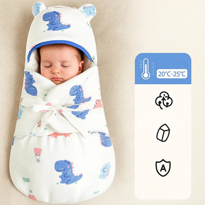 SnuggleBear – Comfort & Ease – Cotton Baby Swaddle Blanket for Swaddling