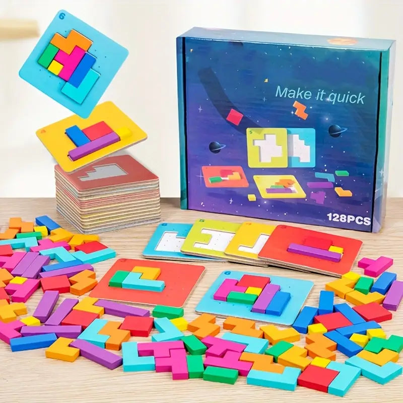 Kids Tangram Puzzle | Geometric Shapes | Brain Game Unisex Design