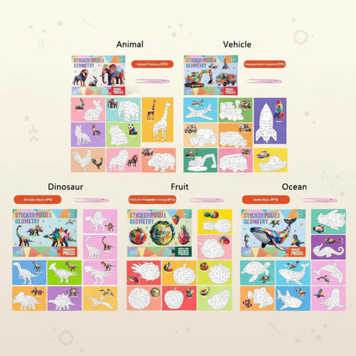 3D Sticker Puzzle – Creative & Educational – Geometric 3D Puzzle