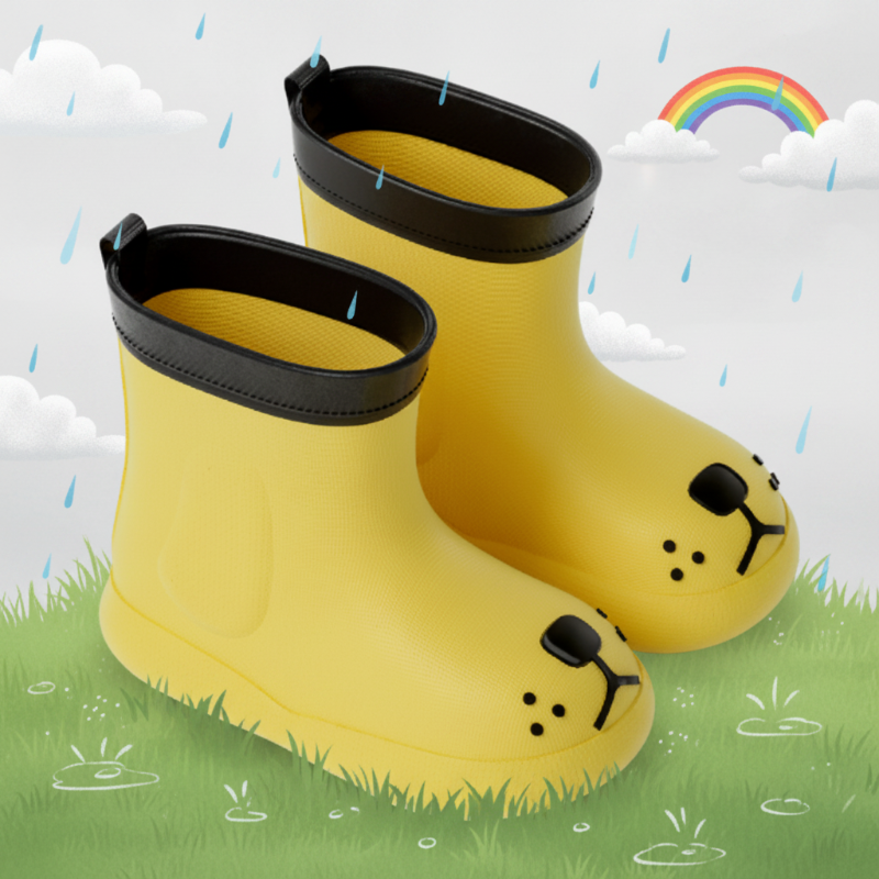 PuddlePaws – Waterproof & Playful – Woof Rain Boots