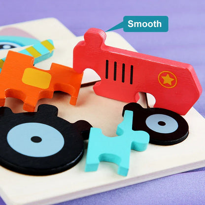 3D Wooden Puzzle™ - Animal Adventure - Jigsaw Puzzle