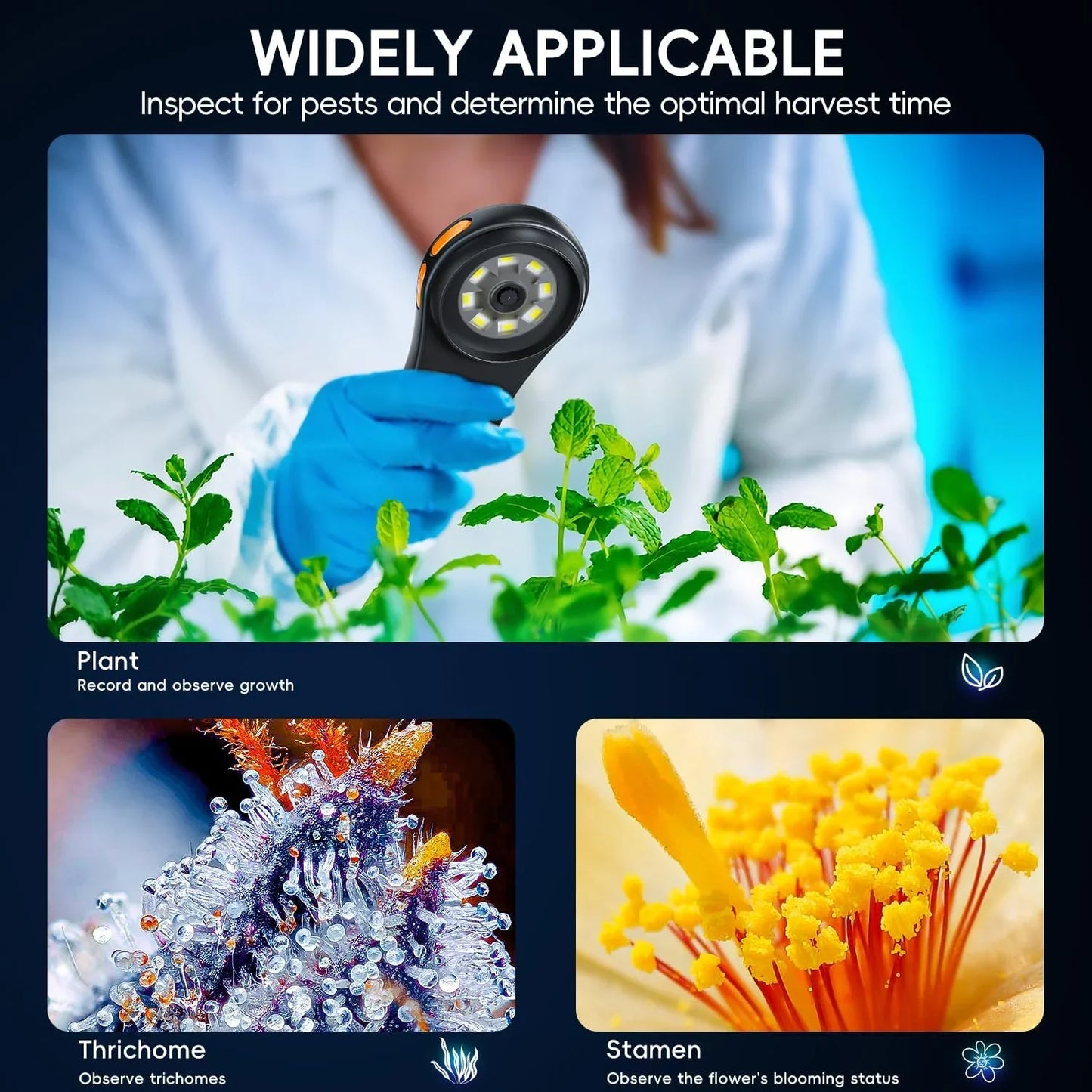 Pocket Microscope 500X - Compact & Powerful - Handheld Magnifier