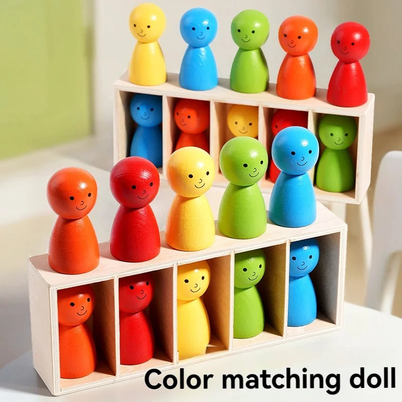 WoodenMatch – Slim & Playful – Montessori Color Game