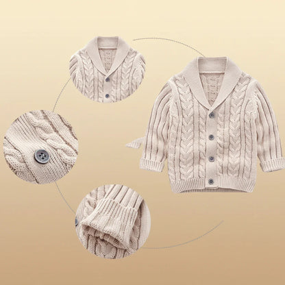 CozyCub – Comfortable & Stylish – Knitted Children's Cardigan Sweater