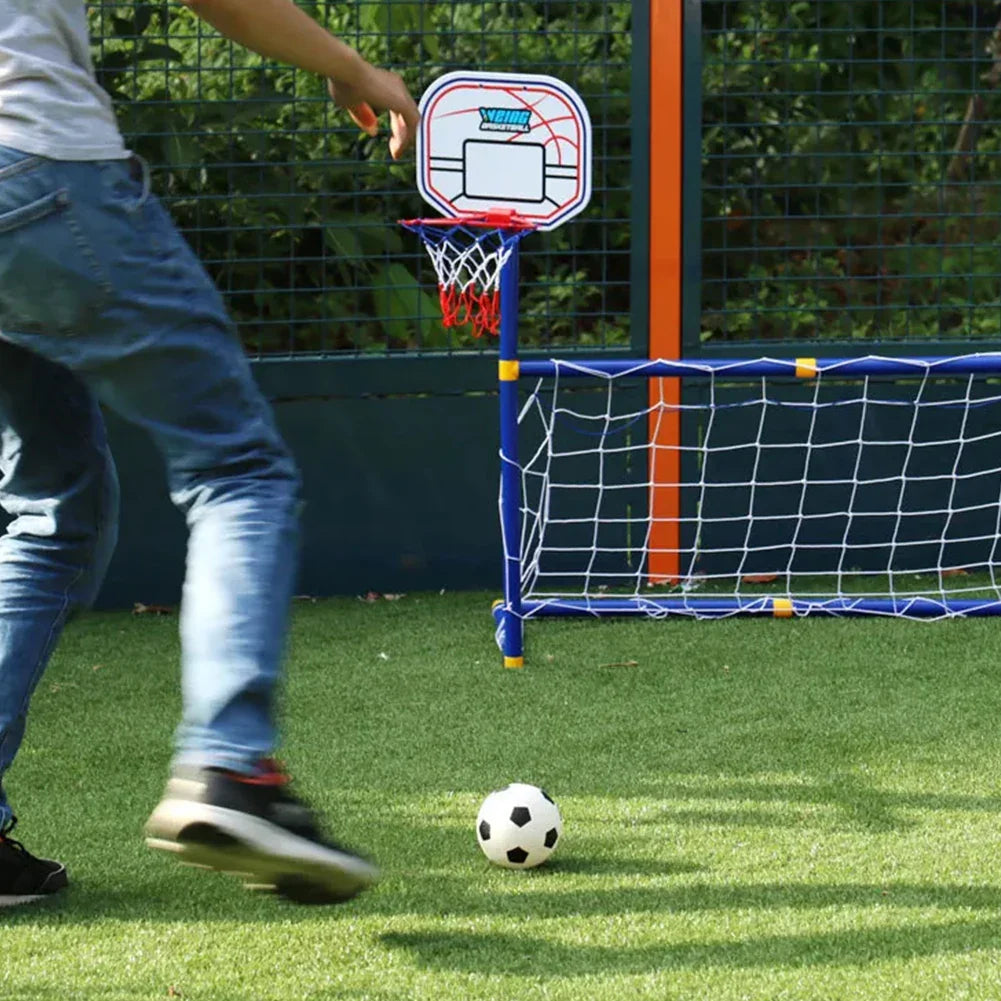 Kids Ball Games - Double Play Fun - Soccer & Basketball Toy Set