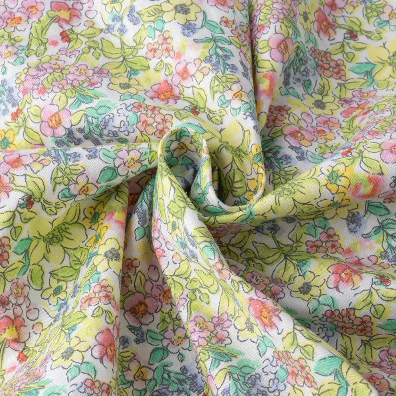 Floral Dress – Light & Airy – Girls Flutter Sleeve Dress