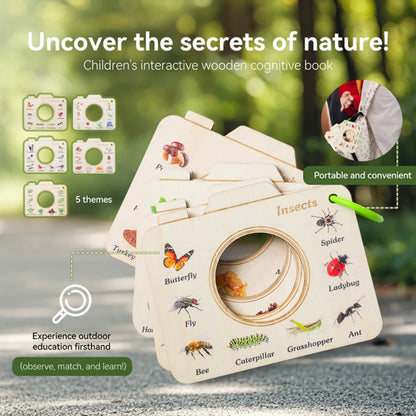 NatureBook – Nature Discovery Set – Educational Wooden Viewfinder