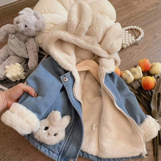 Kids Denim Jacket | Insulated Lining | Long Sleeves Unisex Design