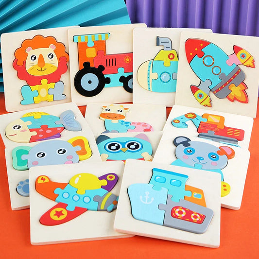 Kids Three Dimensional Wooden Puzzle | Animal Adventure | Jigsaws