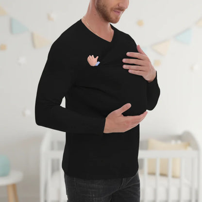 Kangaroo Pocket Shirt – Comfortable & Handy – Baby Carrier T-shirt for Men