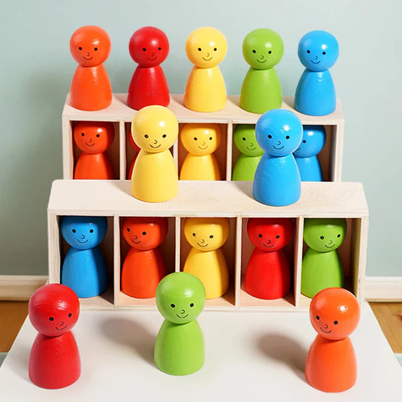 WoodenMatch – Slim & Playful – Montessori Color Game