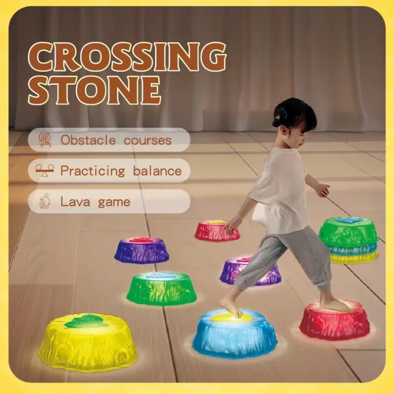 Crossing Stones™ - Jumping & Balancing - Glowing Balance Stones