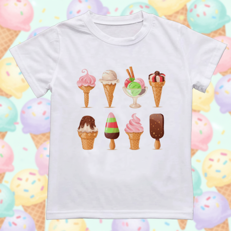 Boys & Girls Summer Tee – Comfort & Playful – Fun Print Kids T-shirt