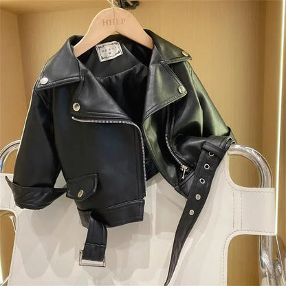Girls Leather Jacket – Cool & Stylish – Leather Kids Jacket