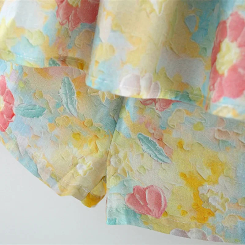 Mini Fashion™ - Summer Flower Chic - Summer Dress Peony Print