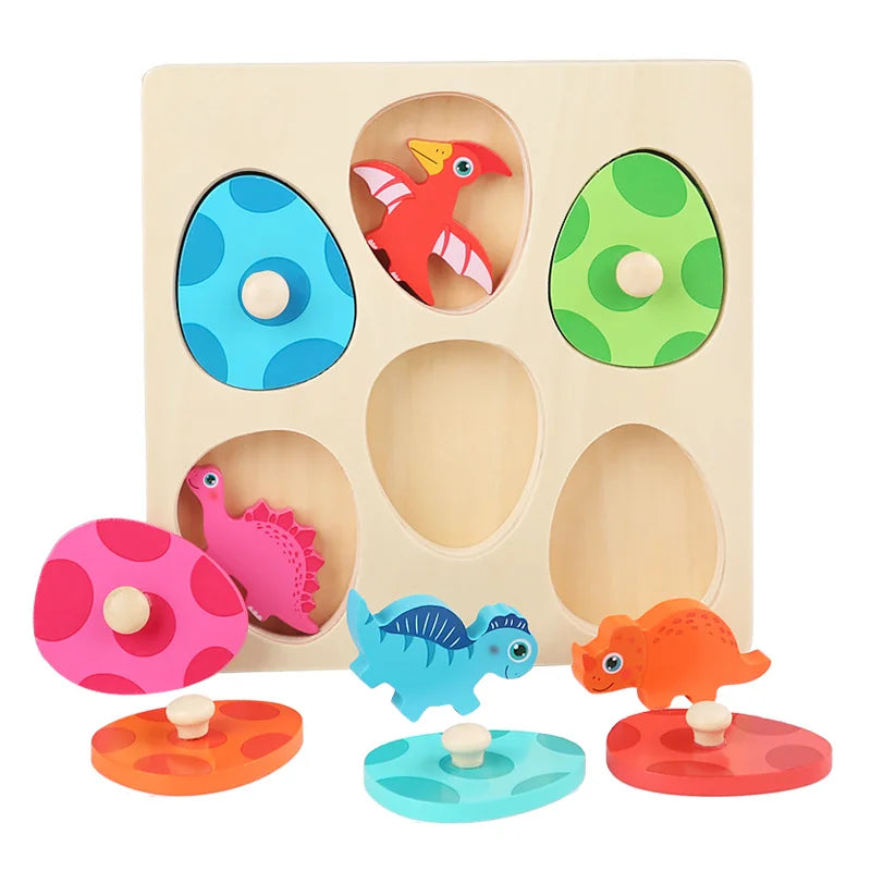 Kids Dinosaur Jigsaw Puzzle | Wooden Multi Piece | Boys and Girls