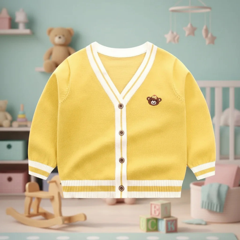 CozziWear – Warm & Trendy – Knitted Vest with Teddy Bears