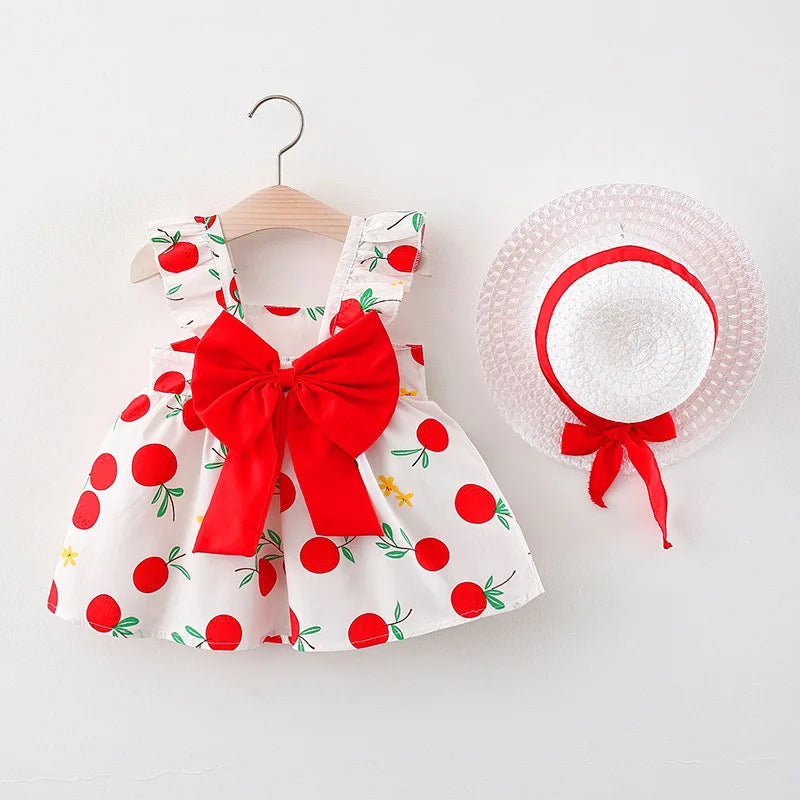 Mini Fashion™ – Sweet & Summery – Fruit Dress (incl. FREE straw hat)