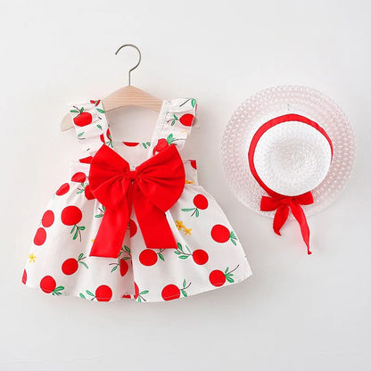 Mini Fashion™ – Sweet & Summery – Fruit Dress (incl. FREE straw hat)