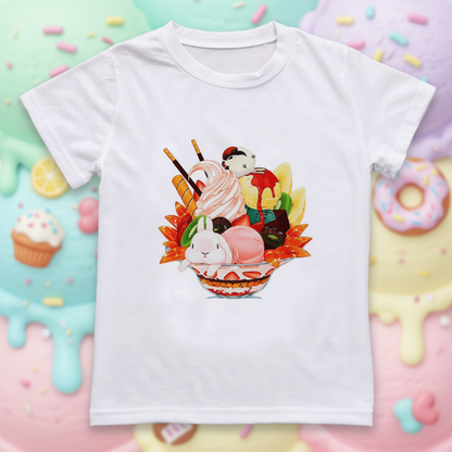 Boys & Girls Summer Tee – Comfort & Playful – Fun Print Kids T-shirt