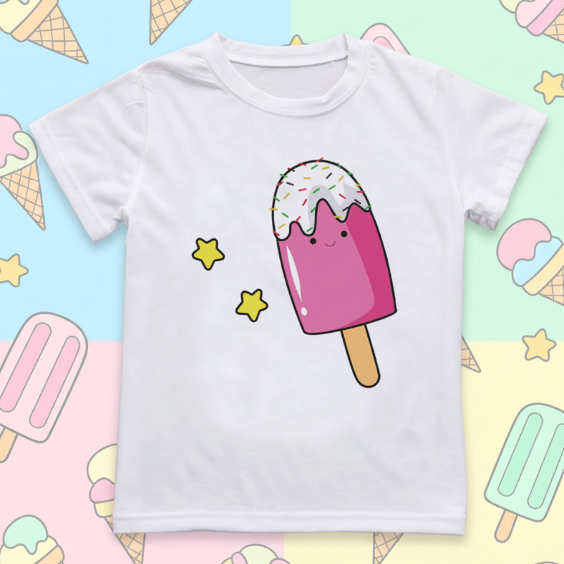 Boys & Girls Summer Tee – Comfort & Playful – Fun Print Kids T-shirt