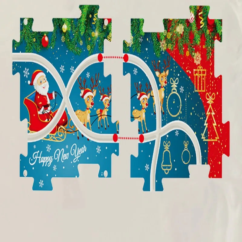 DIY Xmas Train Track™ - Build Your Own Christmas Wonderland - Christmas Train Puzzle