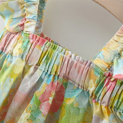 Mini Fashion™ - Summer Flower Chic - Summer Dress Peony Print
