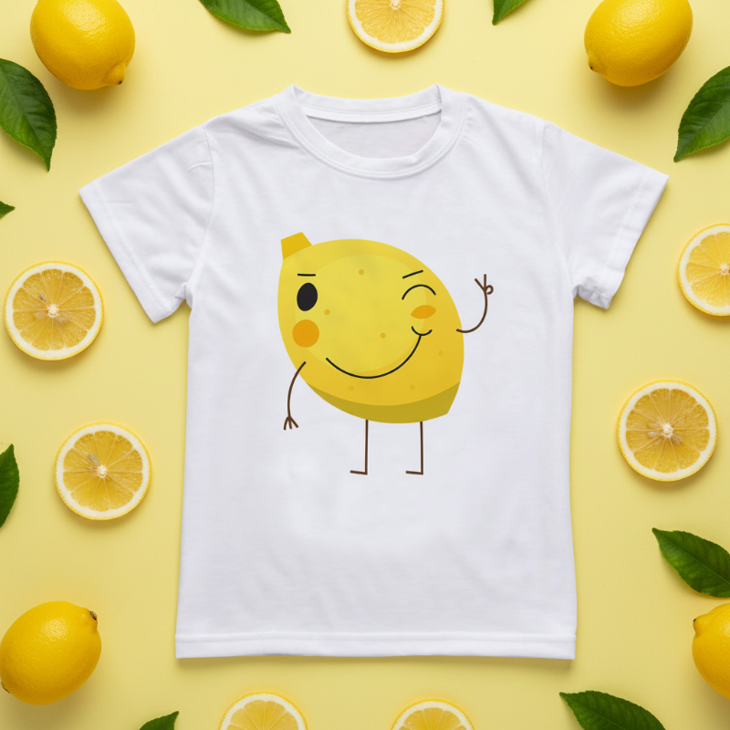 Boys & Girls Summer Tee – Comfort & Playful – Fun Print Kids T-shirt