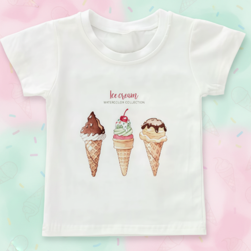 Boys & Girls Summer Tee – Comfort & Playful – Fun Print Kids T-shirt
