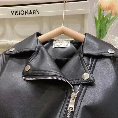 Girls Leather Jacket – Cool & Stylish – Leather Kids Jacket