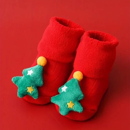 BabyClaus – Thick & Comfortable – Winter Christmas Socks with Santa