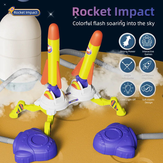 Kids Rocket Launcher Toy | Spring Launch | Outdoor Boys and Girls