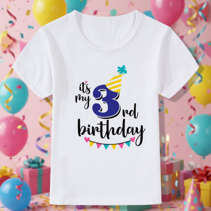 Birthday Graphic Tee – Cute & Breezy – Birthday Kids T-shirt
