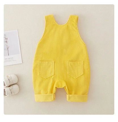 Mini Fashion™ - Stylish & Trendy - Rib Overalls