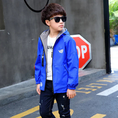 Reversible Kids Jacket – Waterproof & Windproof – Lightweight Jacket